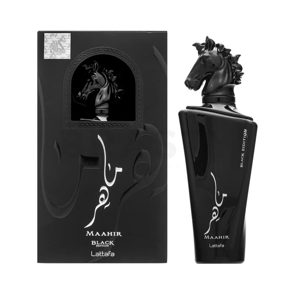 Lattafa Maahir Black Edition Eau De Parfum, Fragrance For Men, 100ml